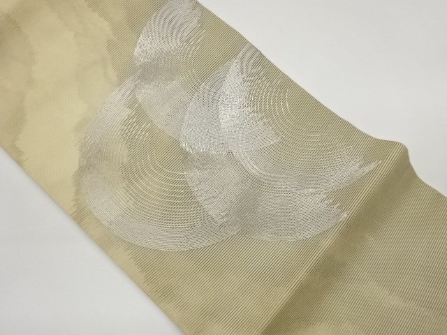 JAPANESE NAGOYA OBI FOR SUMMER / EMBROIDERY / ABSTRACT